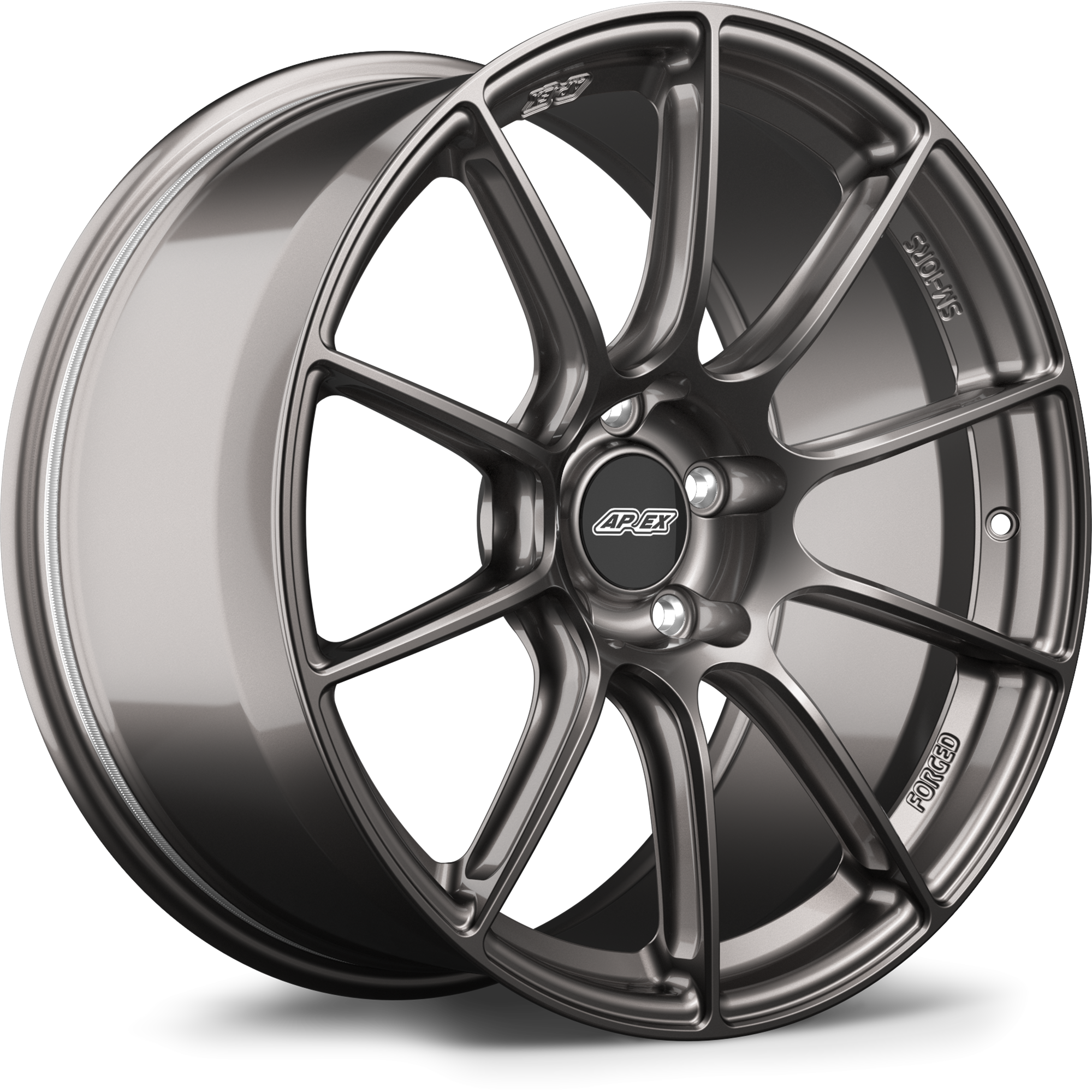 Apex SM-10RS Forged Alloy Wheel 19x9.5 ET28 5x120 Anthracite 72.56mm CB
