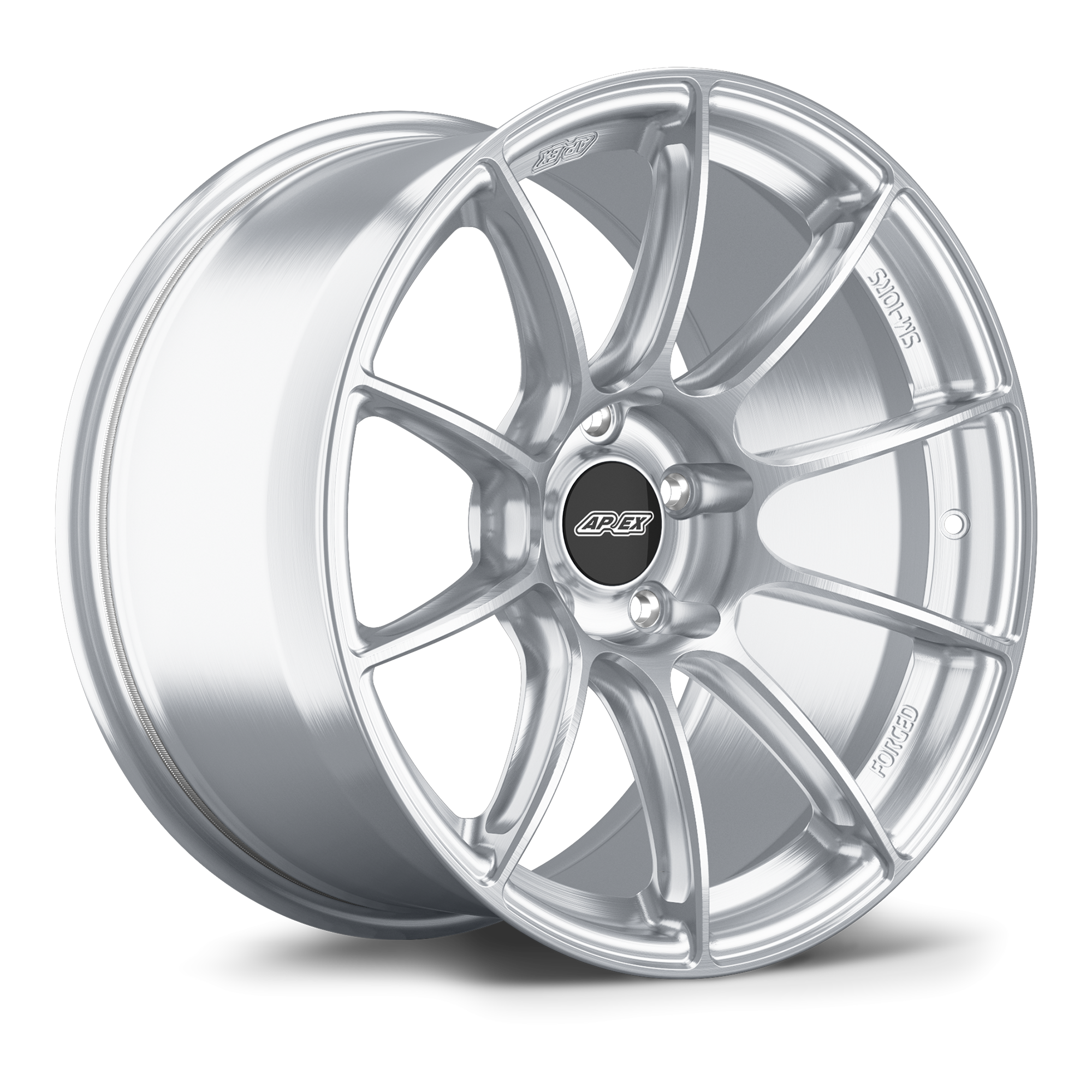 Apex SM-10RS Forged Alloy Wheel 18x9 ET23 5x114.3 Brushed Clear 60.1mm CB