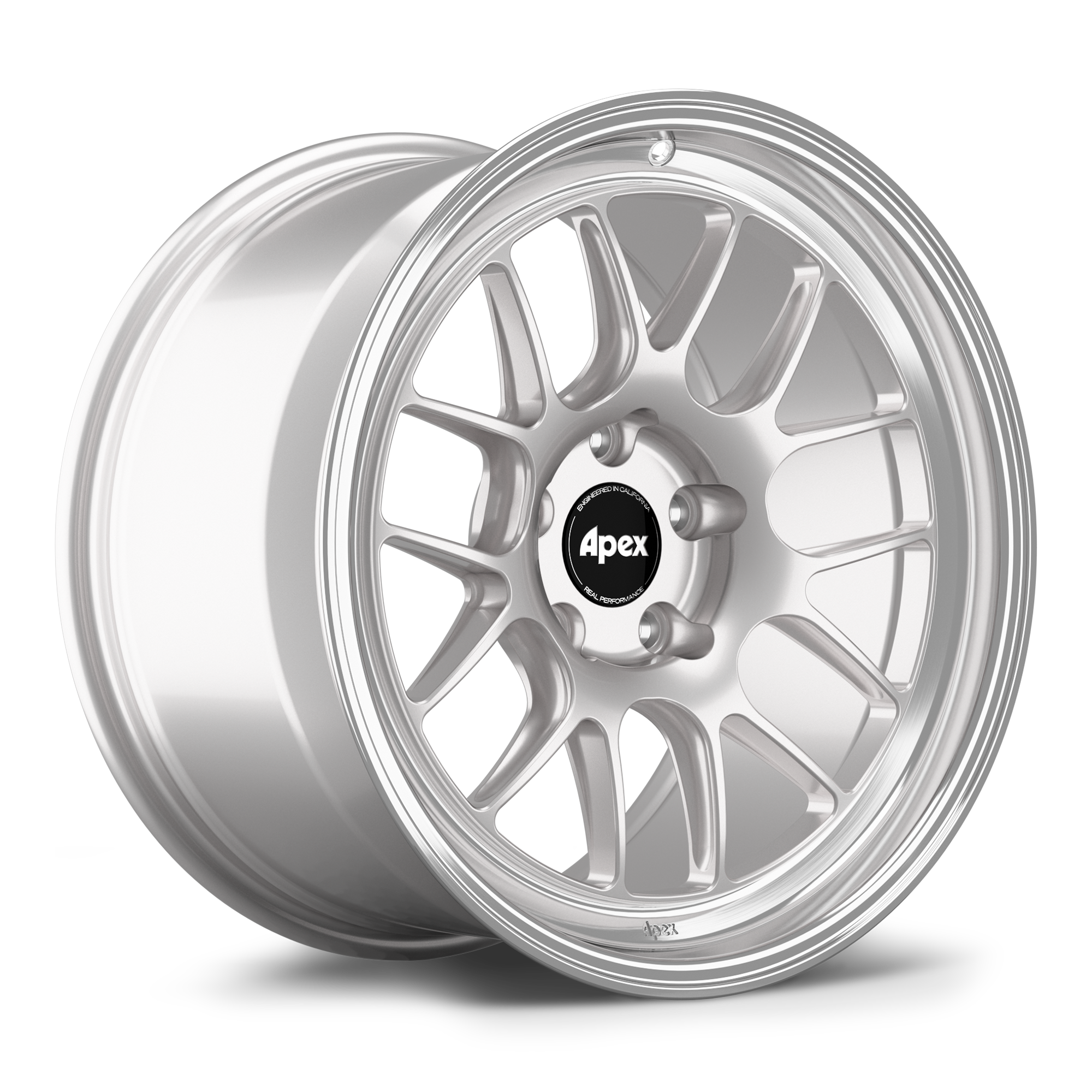 Apex ML-7RT Forged Alloy Wheel 18x10 ET25 5x120mm - Machined Lip - Race Silver 72.56mm CB
