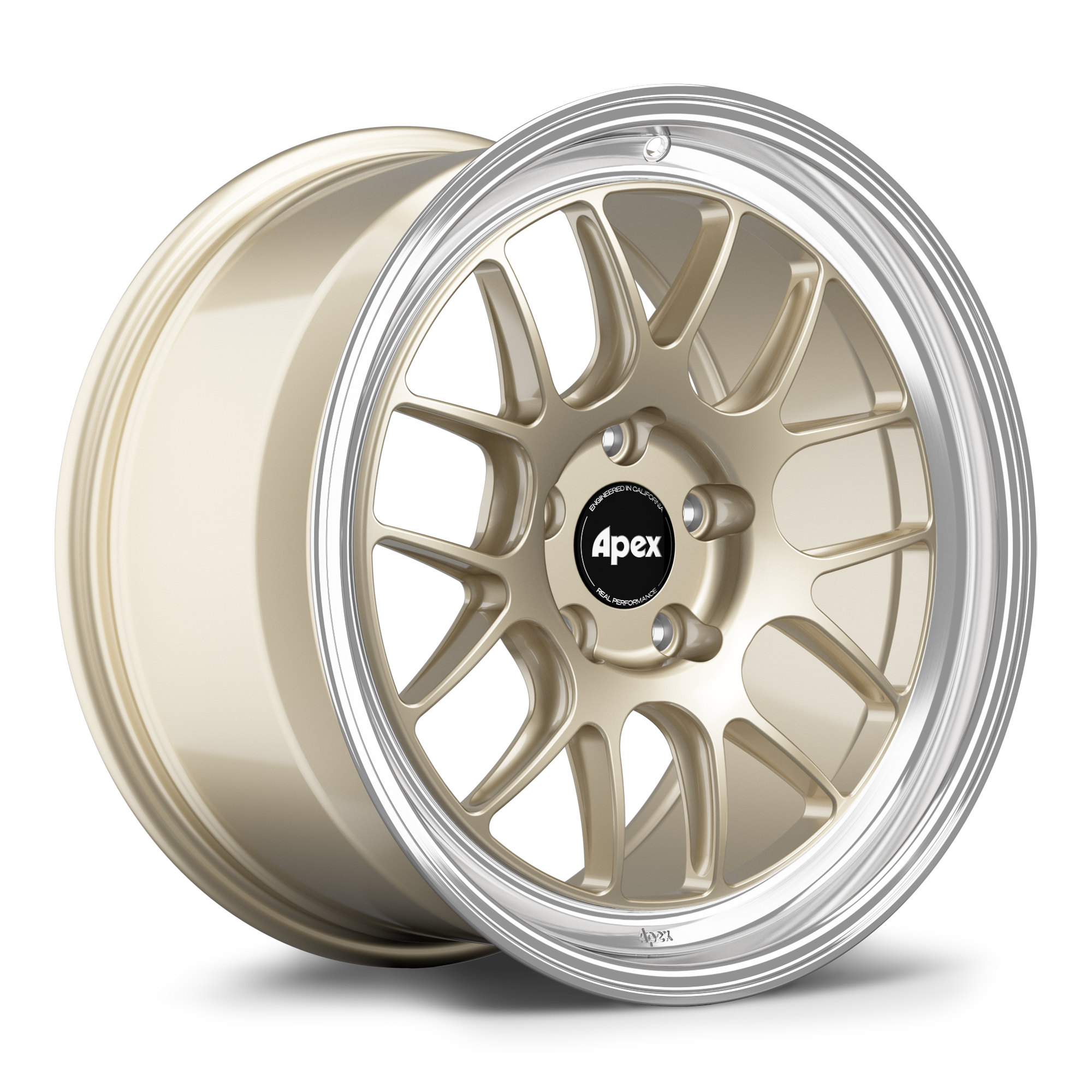 Apex ML-7RT Forged Alloy Wheel 18x11 ET60 5x130mm - Machined Lip - Gloss Motorsport Gold 71.6mm CB