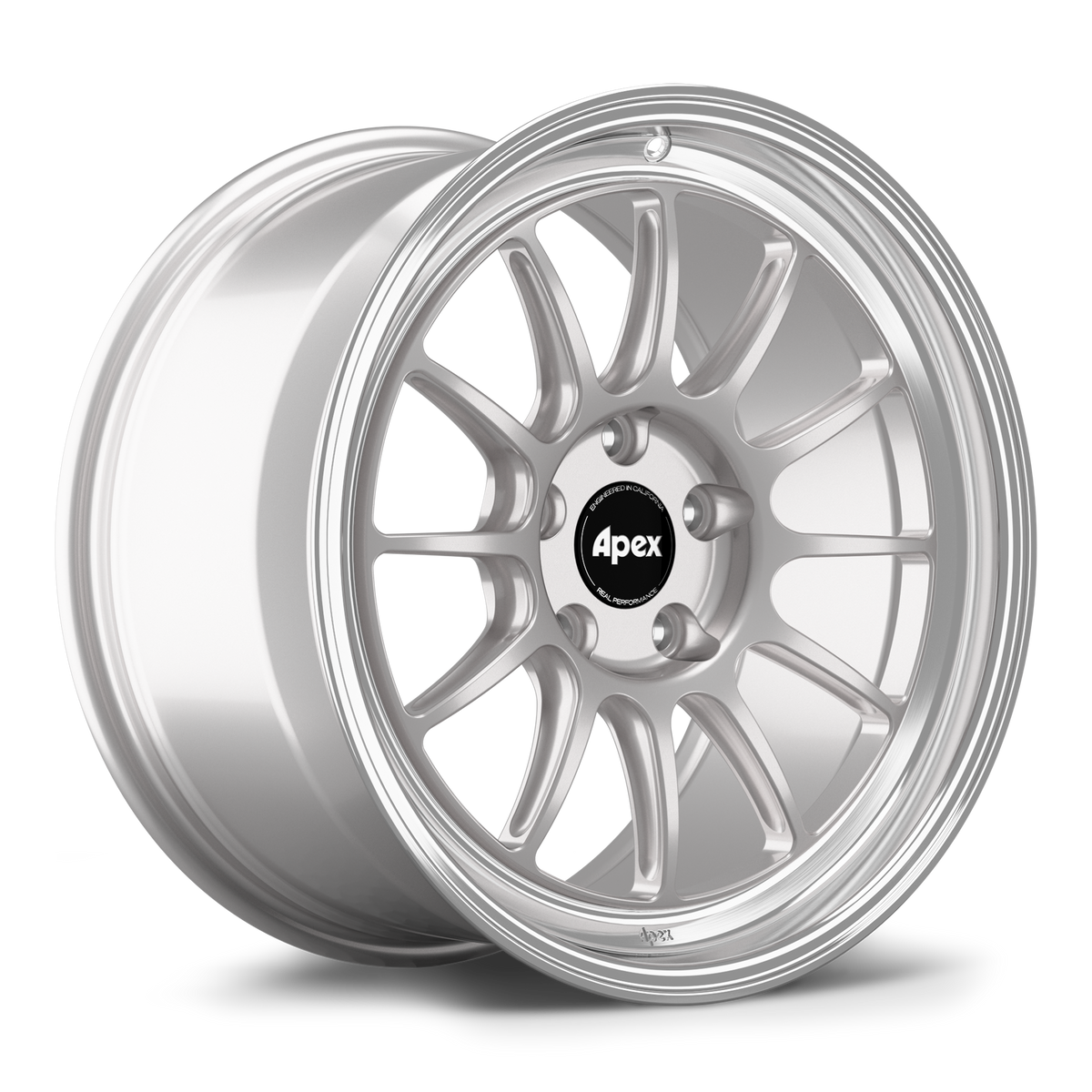 Apex SL-12RT Forged Alloy Wheel 18x10 ET32 5x120.65mm - Machined Lip - Race Silver 70.3mm CB