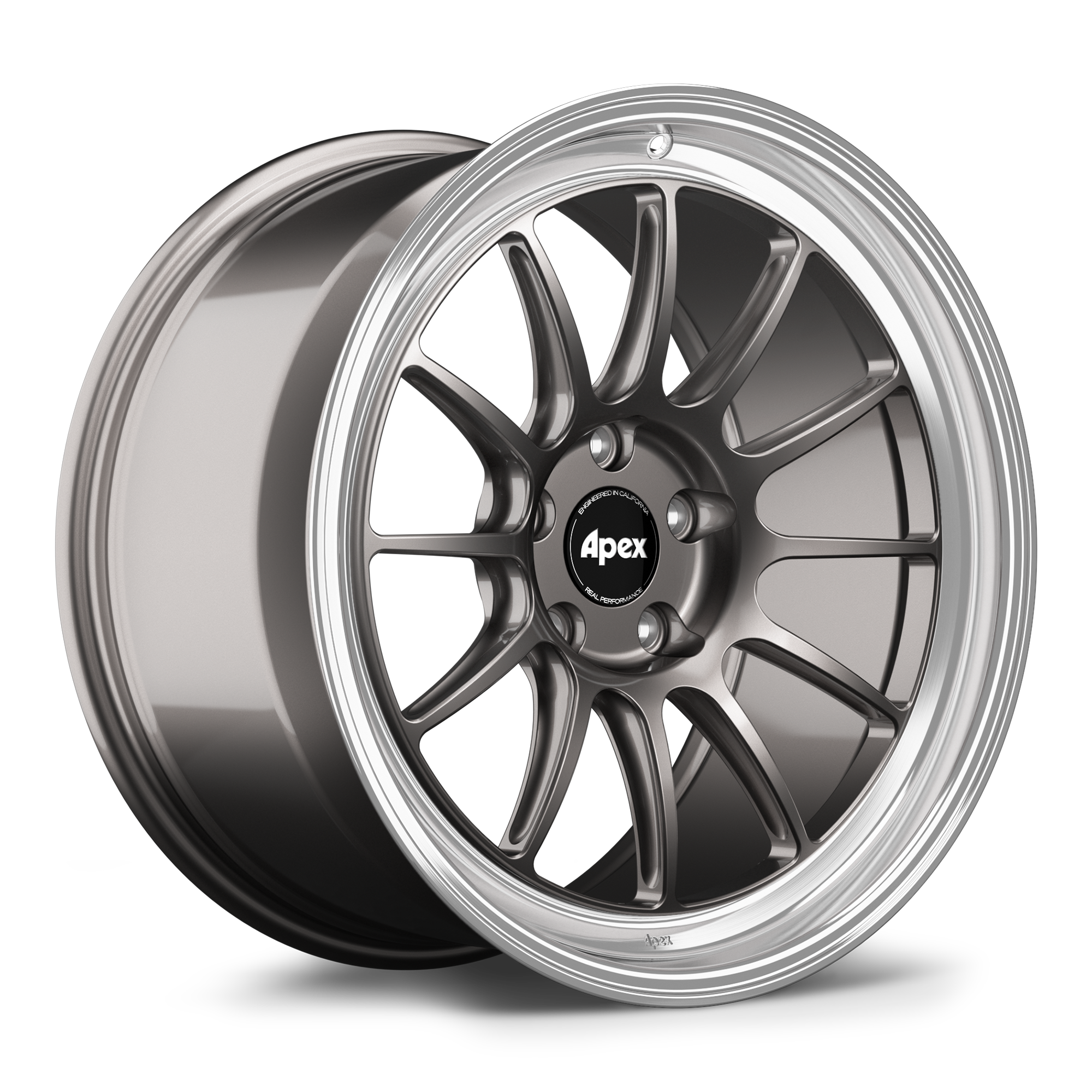 Apex SL-12RT Forged Alloy Wheel 19x11 ET44 5x120mm - Machined Lip - Anthracite 72.56mm CB