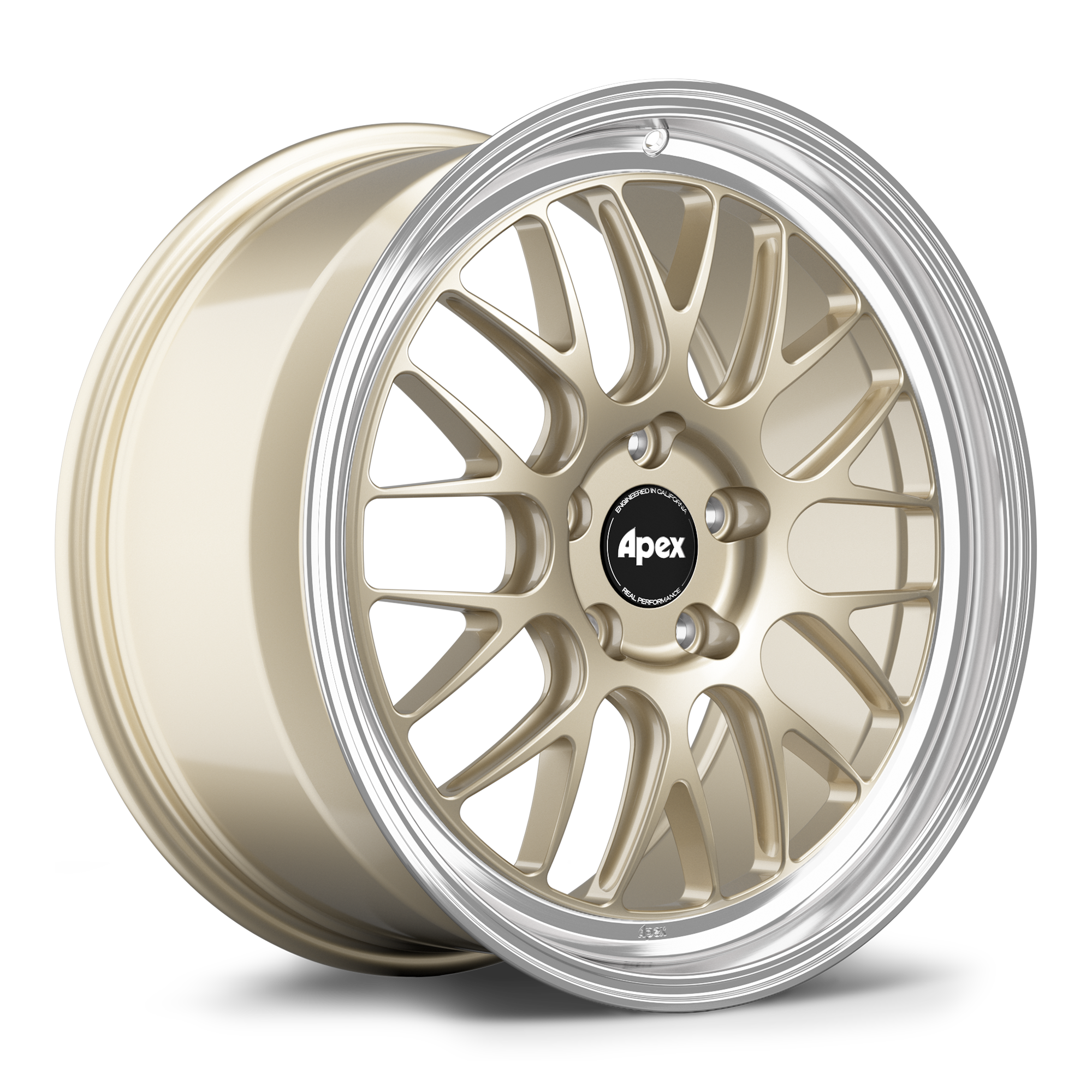 Apex ML-10RT Alloy Wheel 19x11 ET75 5x120.65 70.3mm CB Gloss Motorsport Gold - Machined Lip