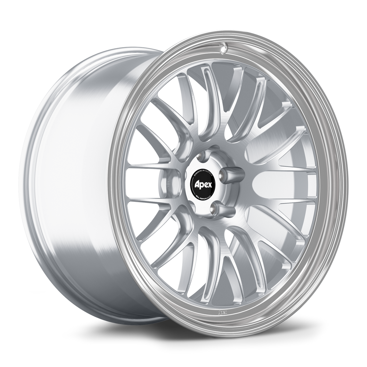 Apex ML-10RT Alloy Wheel 20x10 ET8 5x112 66.6mm CB Brushed Clear - Machined Lip