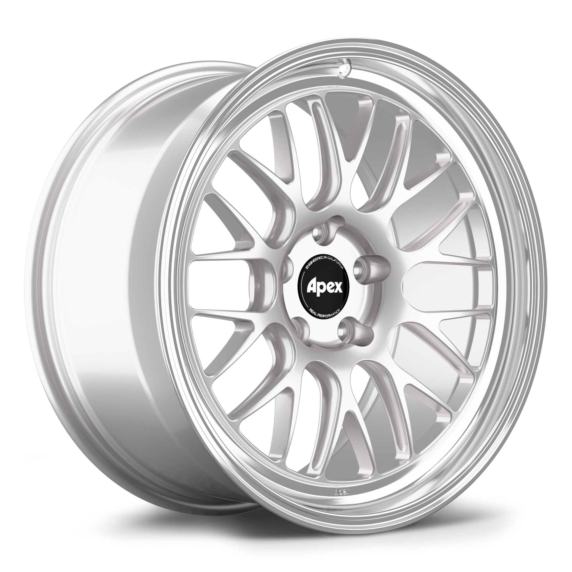 Apex ML-10RT Forged Alloy Wheel 19x10.5 ET45 5x120 Race Silver - Machined Lip 72.56mm CB