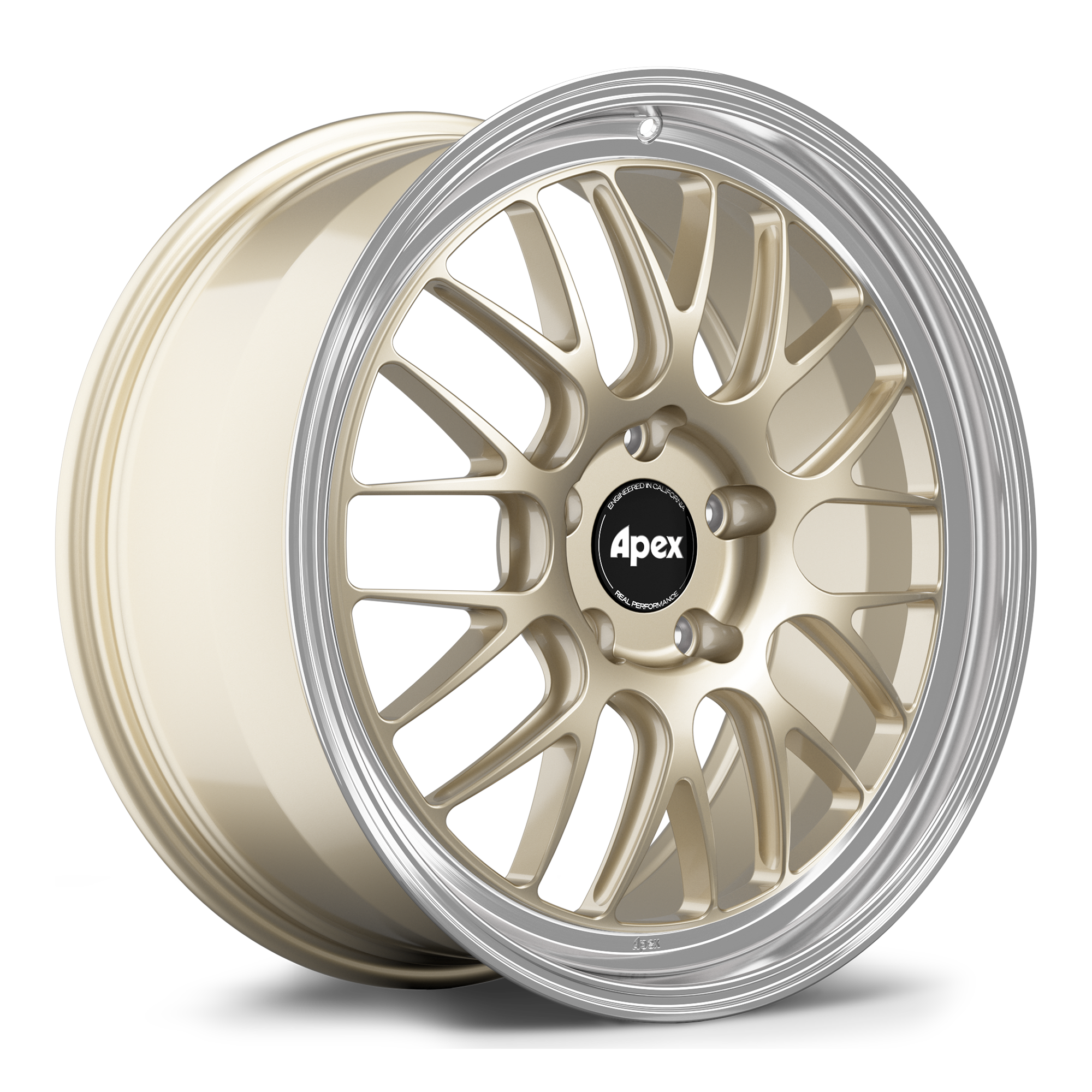 Apex ML-10RT Forged Alloy Wheel 20x9 ET41 5x130 Gloss Motorsport Gold - Machined Lip 71.6mm CB