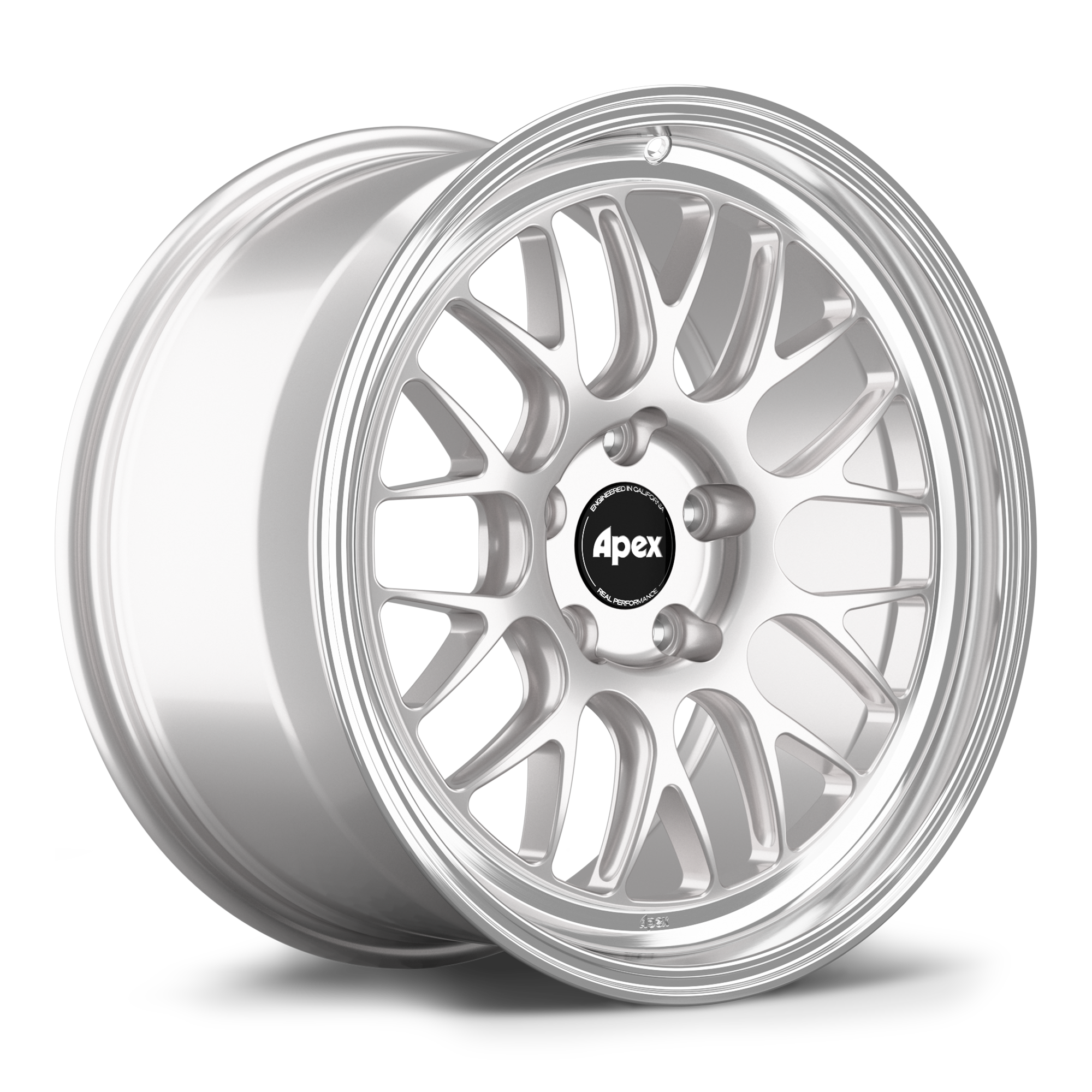 Apex ML-10RT Forged Alloy Wheel 18x9 ET30 5x120 Race Silver - Machined Lip 72.56mm CB