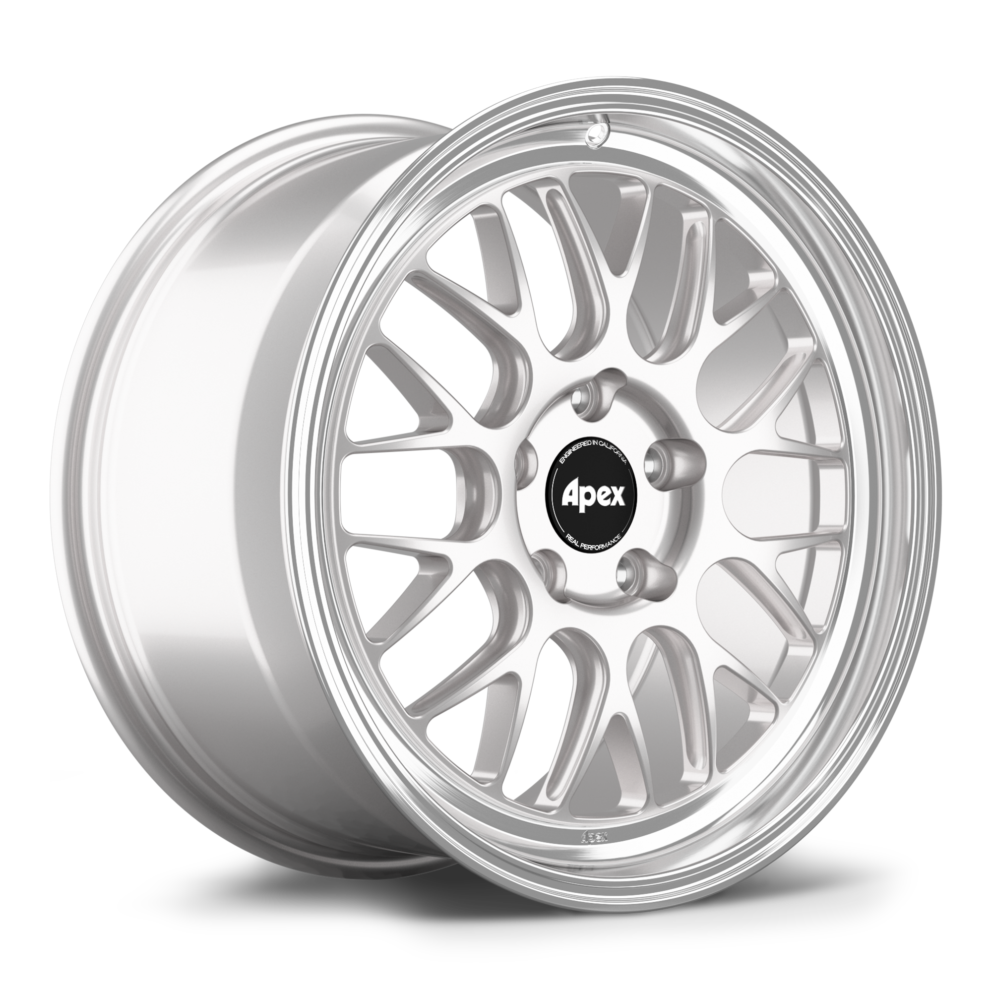 Apex ML-10RT Forged Alloy Wheel 18x8.5 ET44 5x130 Race Silver - Machined Lip 71.6mm CB