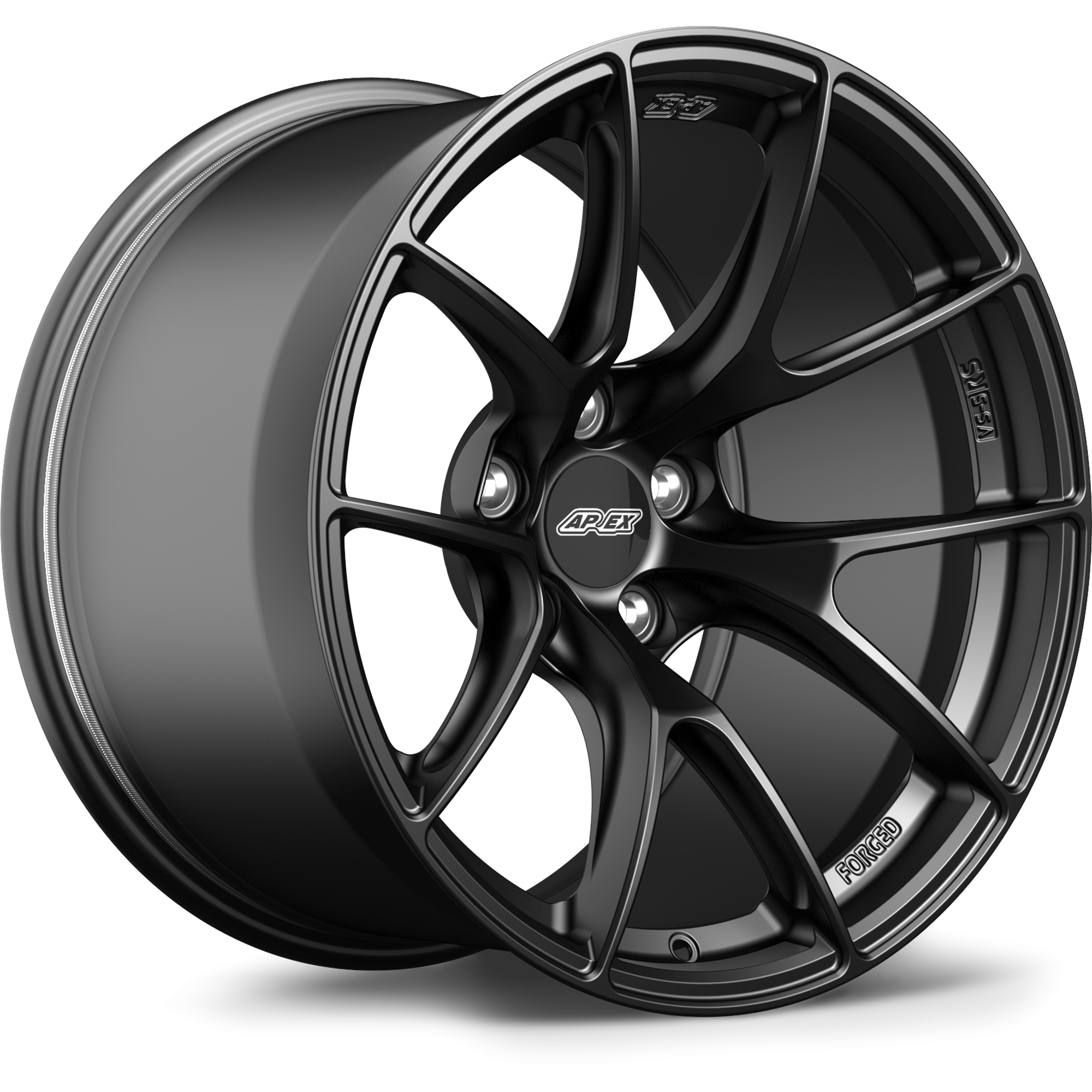 Apex VS-5RS Forged Alloy Wheel 18x10.5 ET22 5x120 Satin Black 72.56mm CB