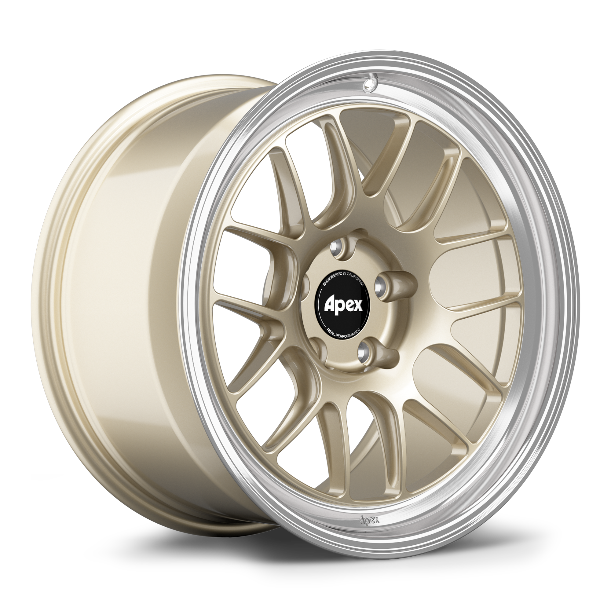 Apex ML-7RT Forged Alloy Wheel 18x10 ET25 5x120mm - Machined Lip - Gloss Motorsport Gold 72.56mm CB