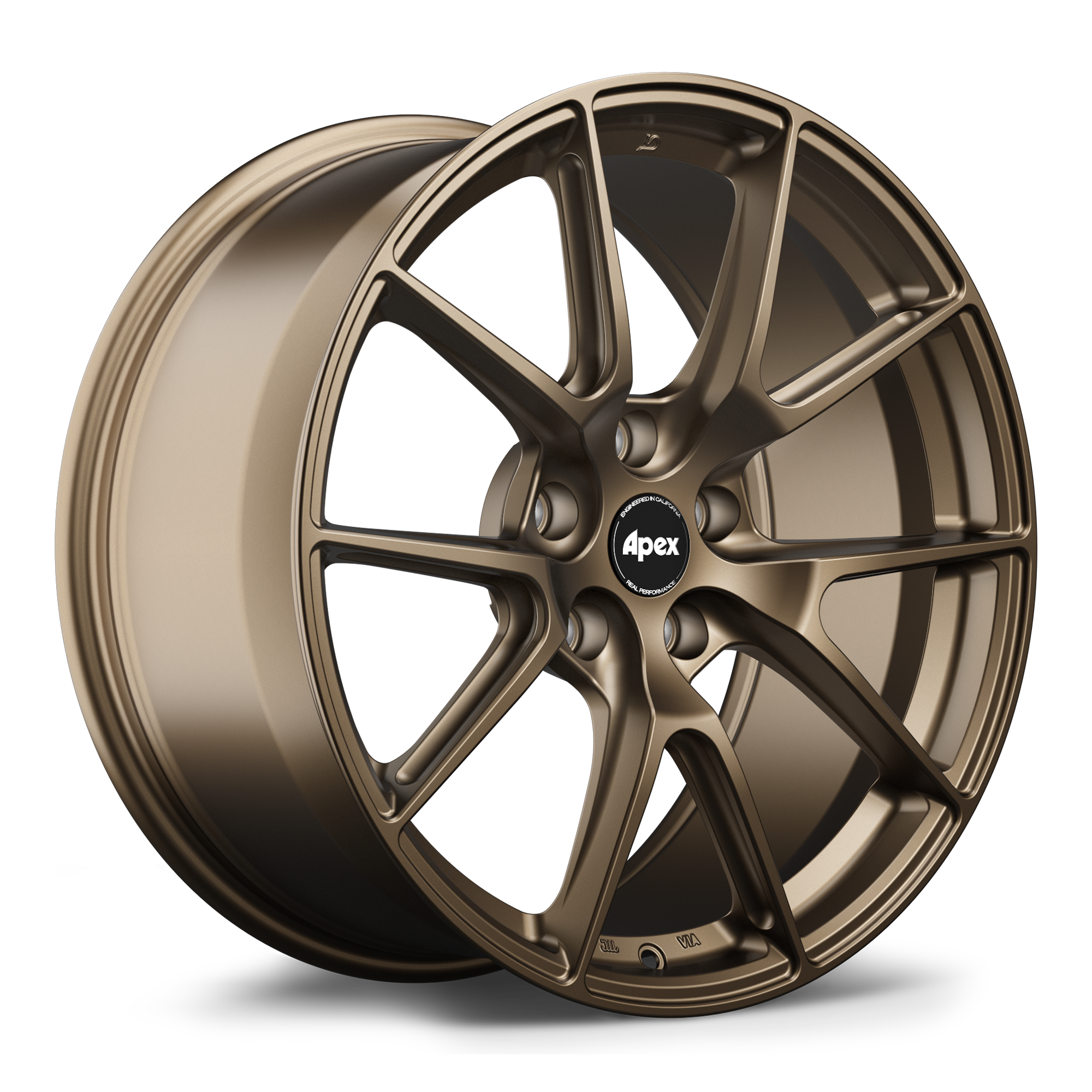 Apex VS-5 Alloy Wheel 19x9 ET42 5x112 Satin Bronze 57.1mm CB