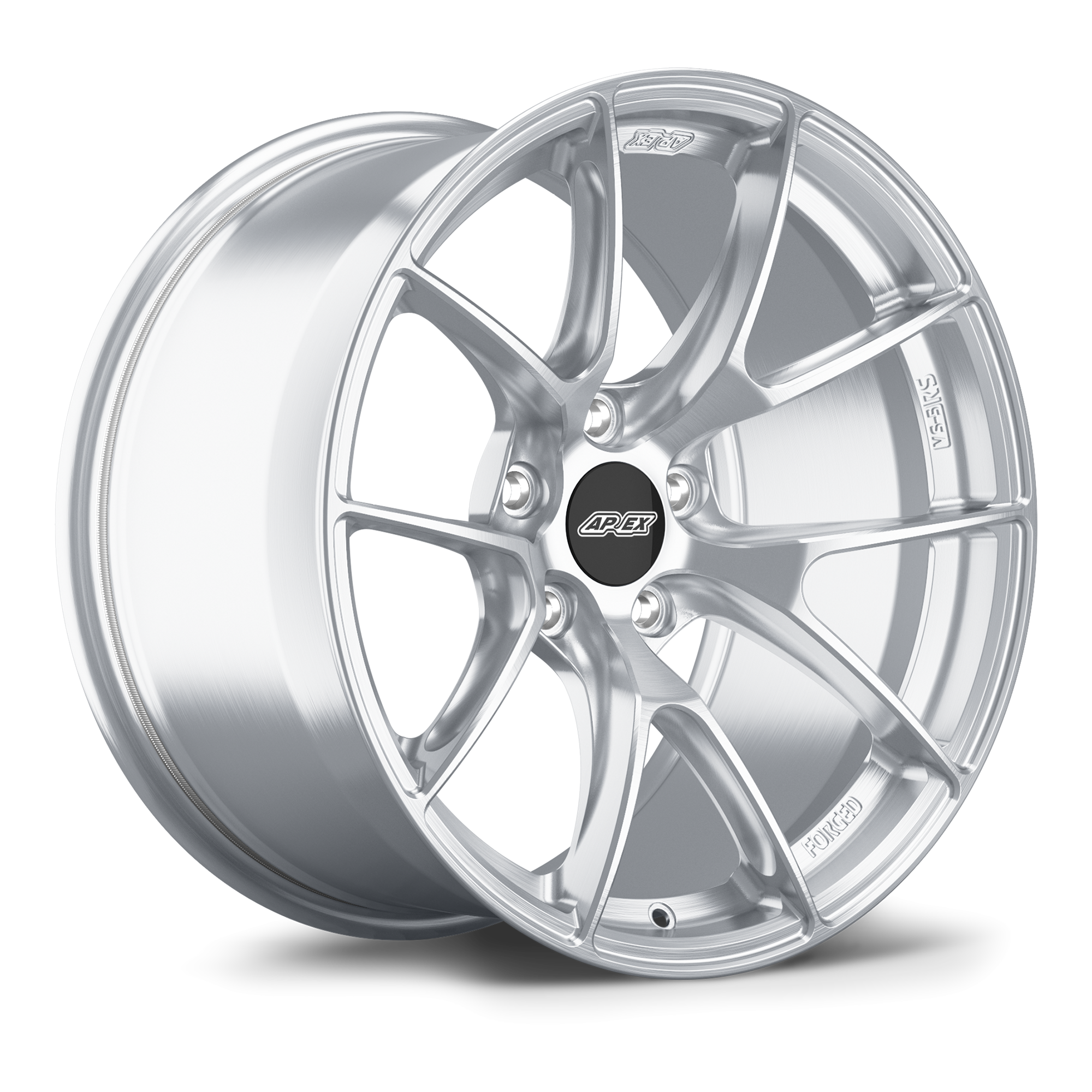 Apex VS-5RS Forged Alloy Wheel 18x12 ET46 5x130 Brushed Clear 71.6mm CB