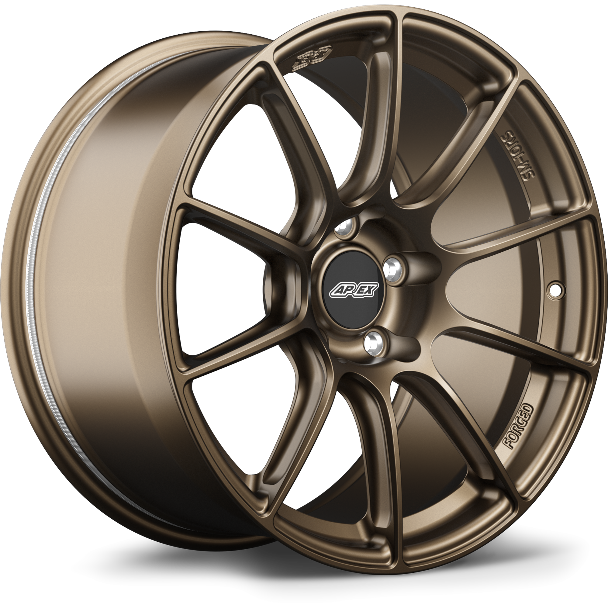 Apex SM-10RS Alloy Wheel 18x10.5 ET44 5x130 71.6mm CB Satin Bronze