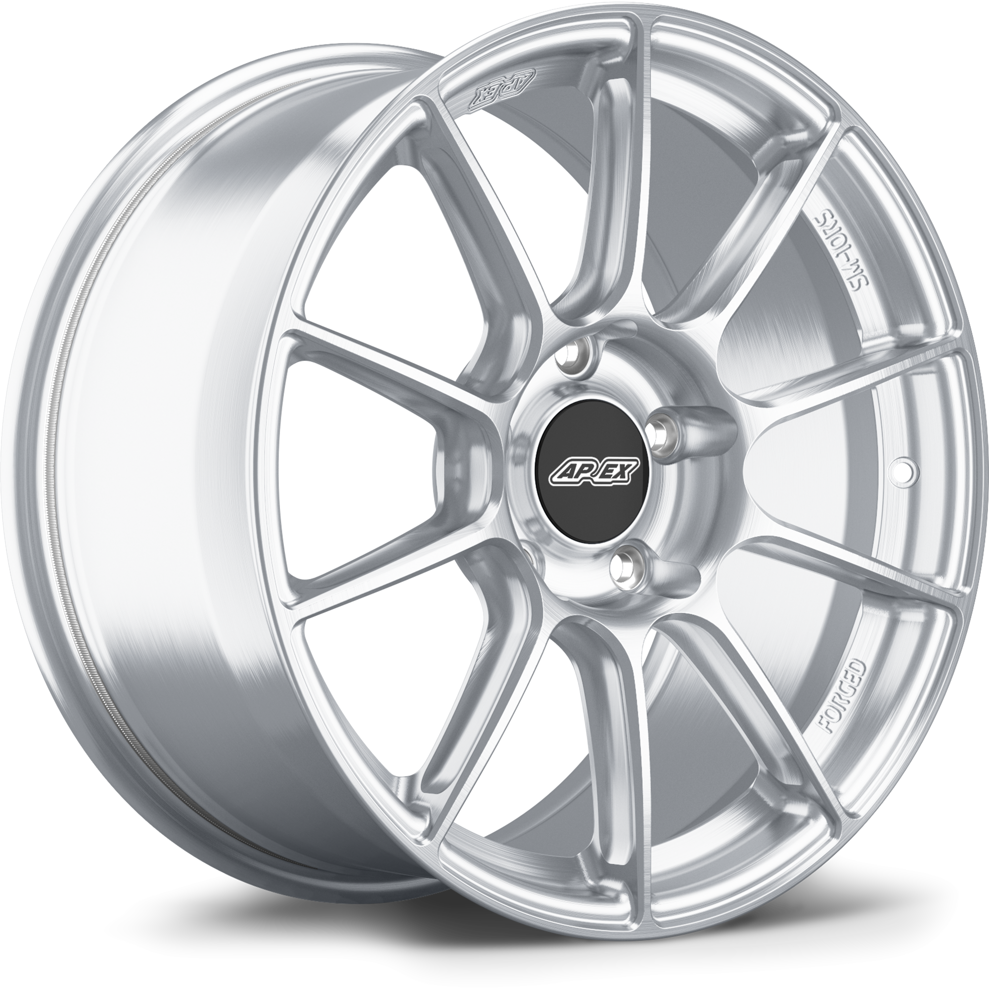 Apex SM-10RS Forged Alloy Wheel 18x9 ET46 5x130 Brushed Clear 71.6mm CB