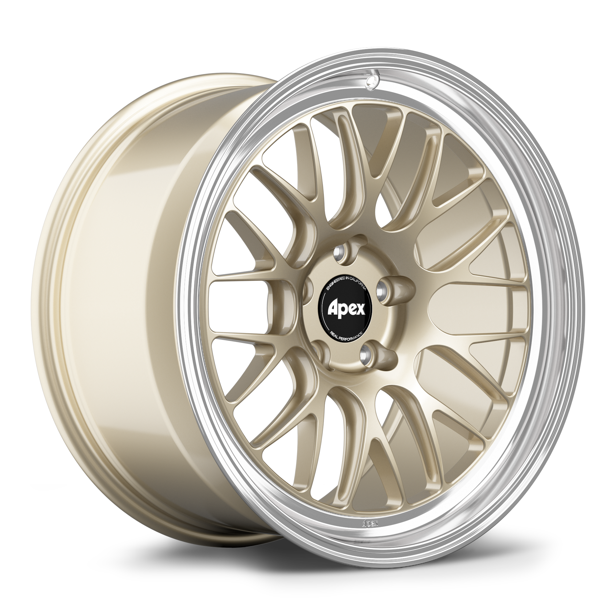 Apex ML-10RT Forged Alloy Wheel 19x10 ET25 5x120 Gloss Motorsport Gold - Machined Lip 72.56mm CB