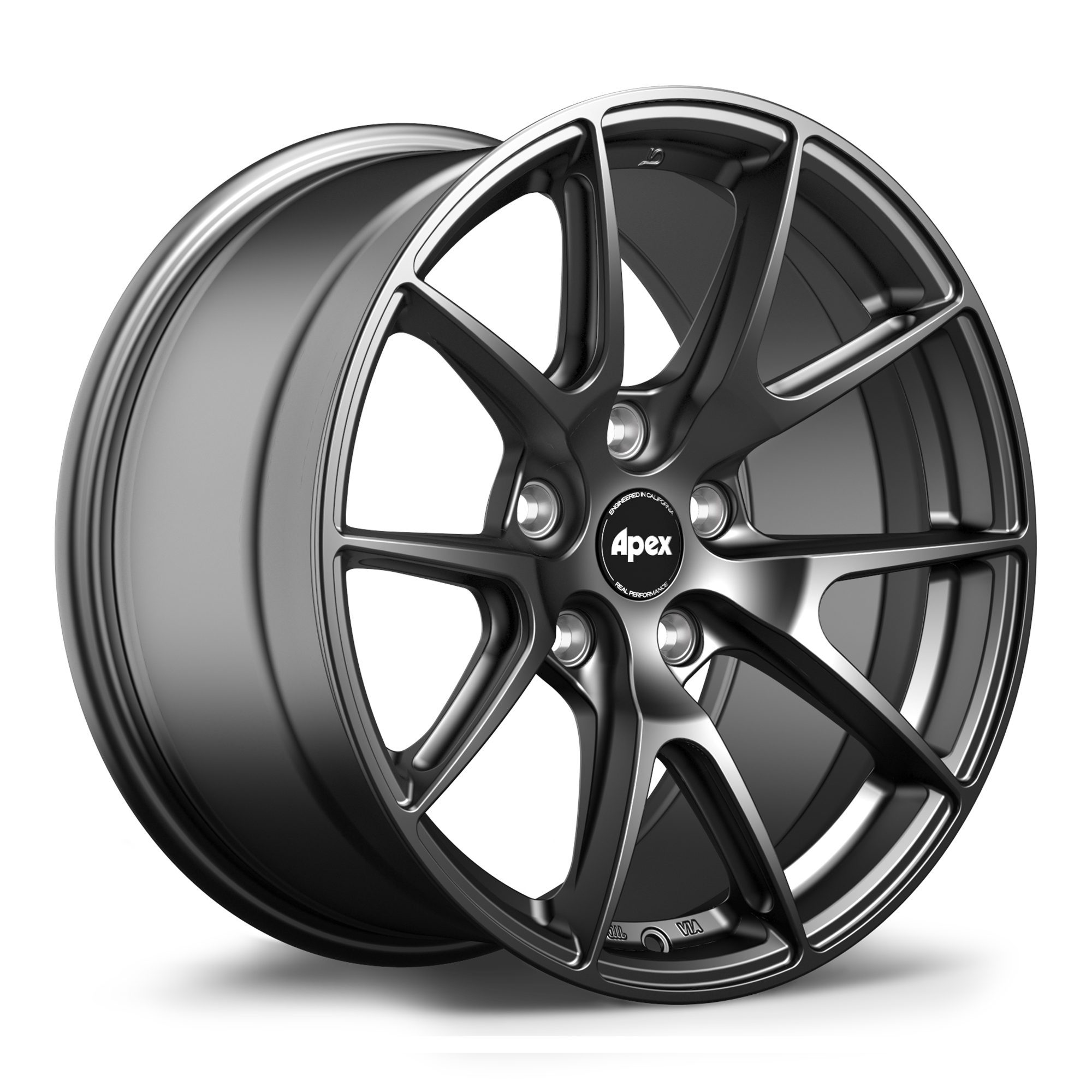 Apex VS-5 Alloy Wheel 17x9.5 ET35 5x120 Satin Black 72.56mm CB