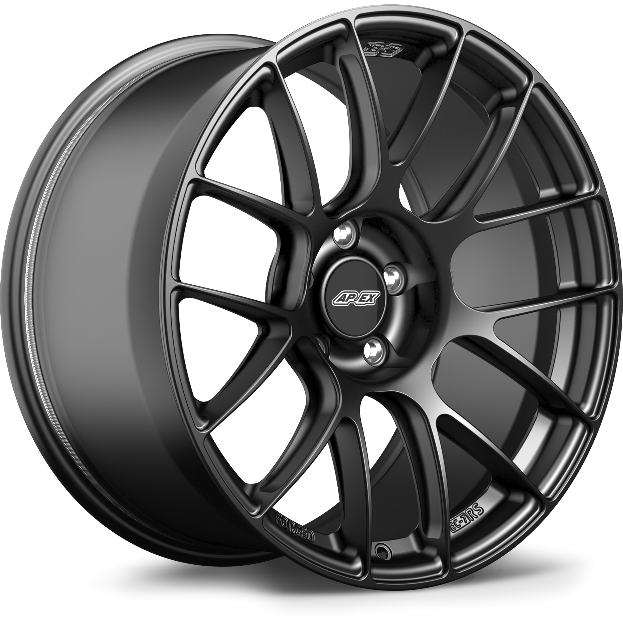 Apex EC-7RS Forged Alloy Wheel 19x12.5 ET55 5x120.65 Satin Black 70.3mm CB