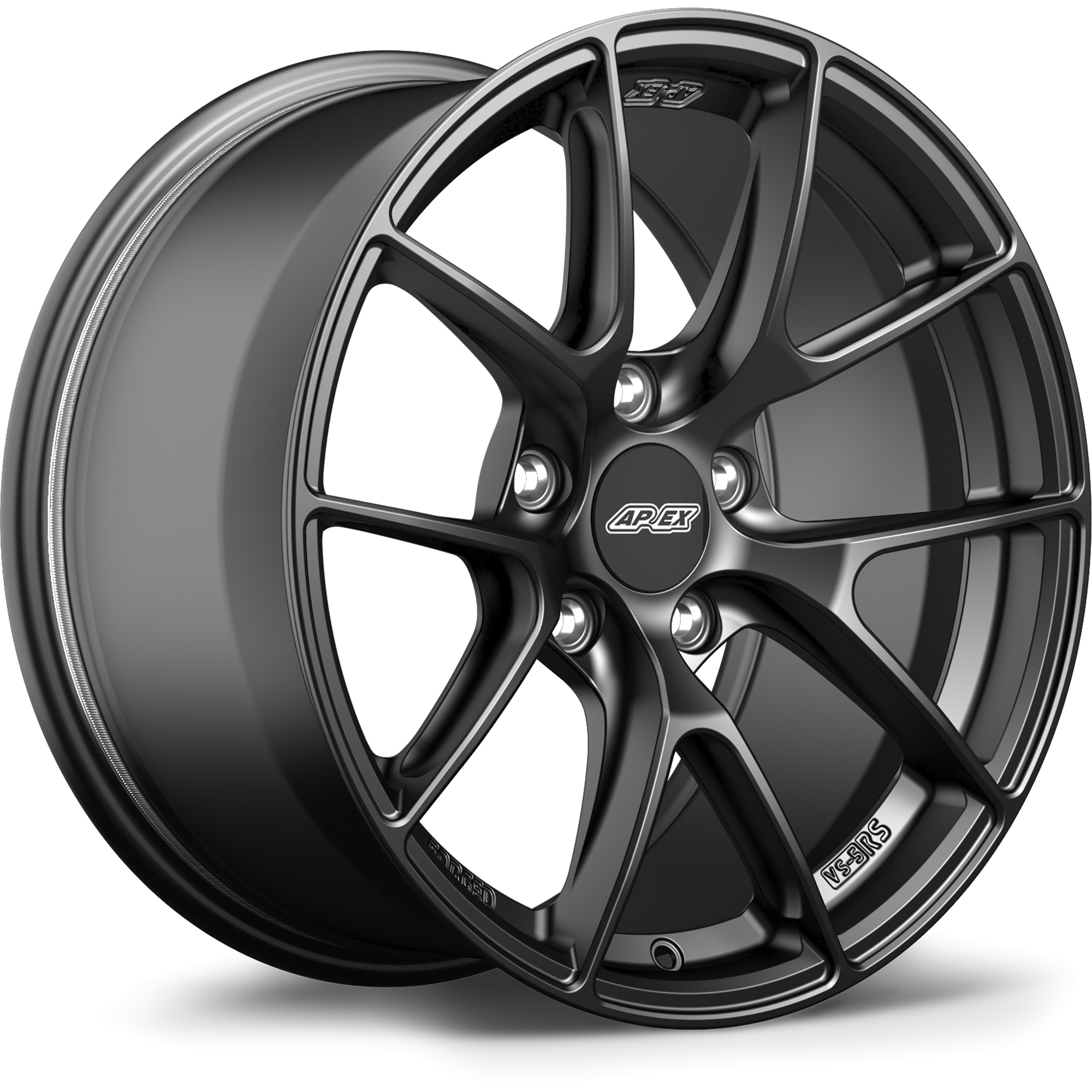 Apex VS-5RS Alloy Wheel 17x10 ET48 5x114.3 70.1mm CB Satin Black