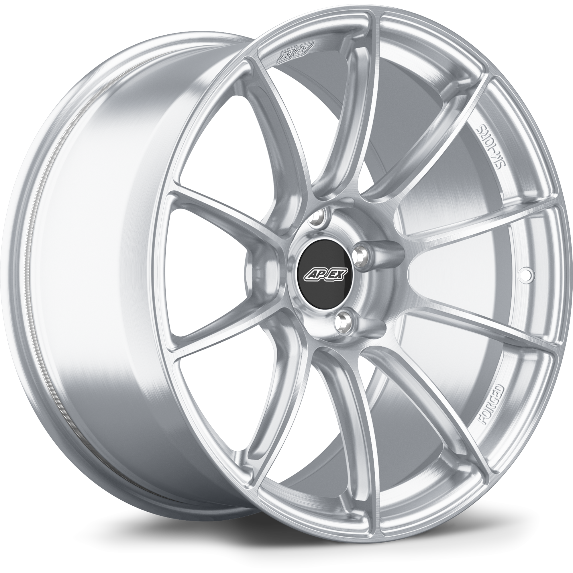 Apex SM-10RS Forged Alloy Wheel 19x9.5 ET29 5x114.3 Brushed Clear 64.1mm CB