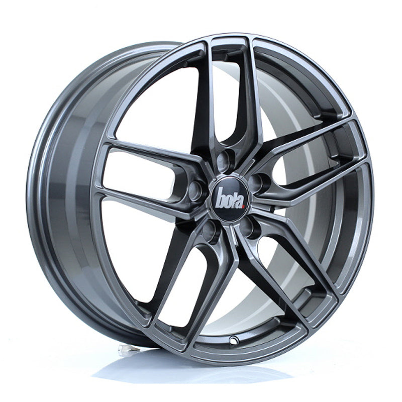 BOLA B11 Alloy Wheel 18x8 5x105 ET30 To 45 72.6mm CB Light Gunmetal