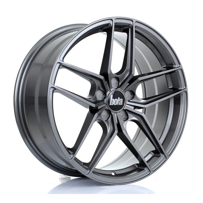 BOLA B11 Alloy Wheel 19x8.5 5x112 ET25 To 52 72.6mm CB Light Gunmetal