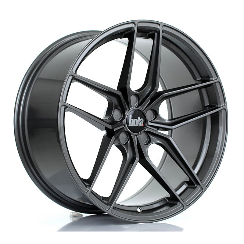 BOLA B11 Alloy Wheel 20x10 5x120 ET20 To 45 72.6mm CB Light Gunmetal