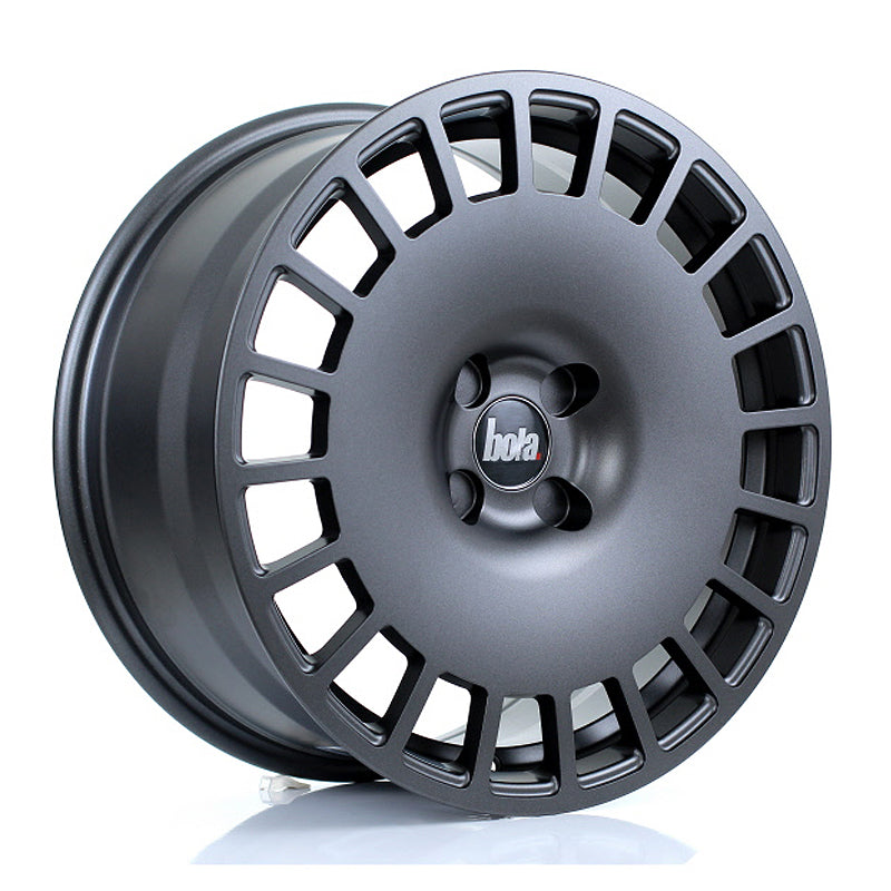 BOLA B12 Alloy Wheel 17x8 4x108 ET30 To 45 72.6mm CB Matt Gunmetal