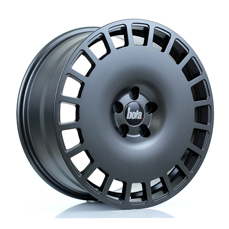 BOLA B12 Alloy Wheel 19x8.5 5x100 ET25 To 45 72.6mm CB Matt Gunmetal