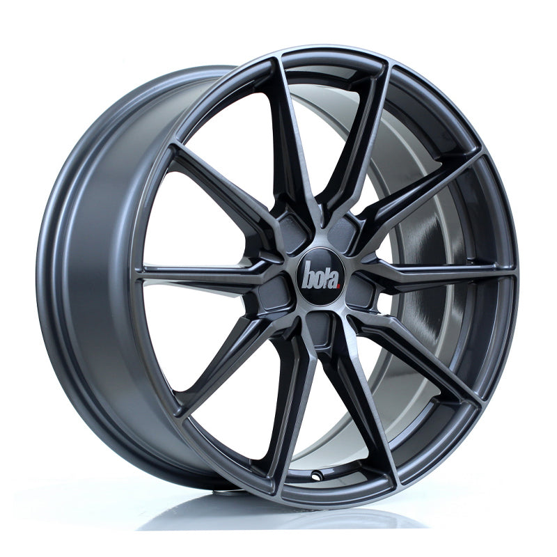 BOLA B16 Alloy Wheel 19x8.5 5x108 ET25 To 45 72.6mm CB Titanium