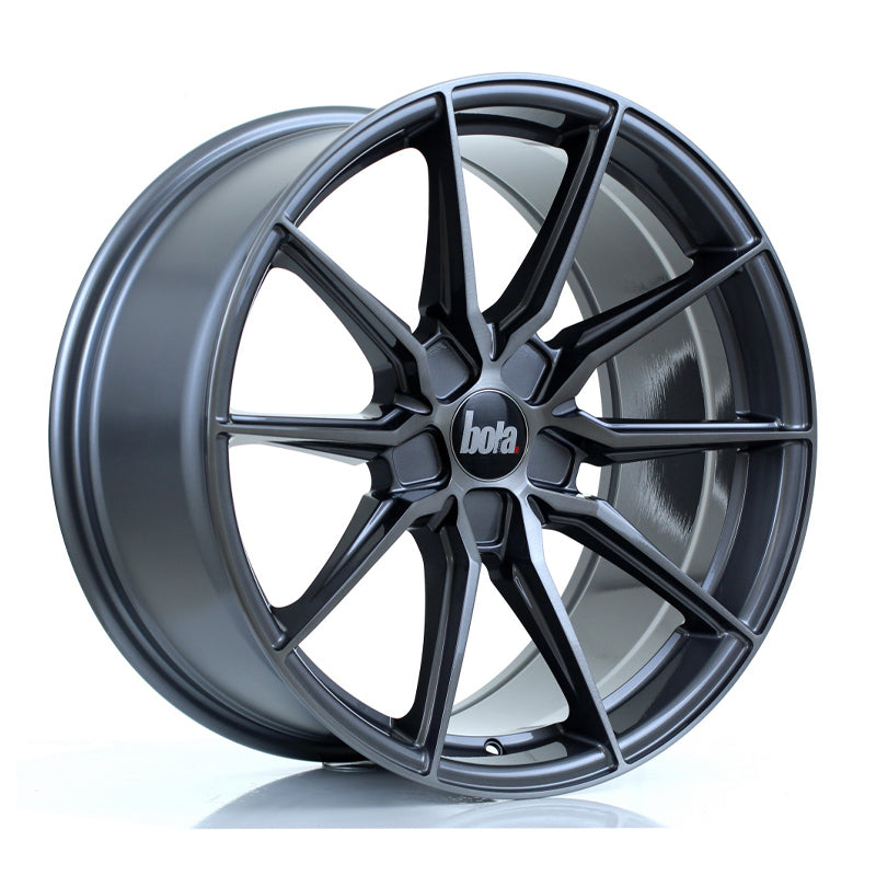 BOLA B16 Alloy Wheel 19x9.5 5x108 ET25 To 45 72.6mm CB Titanium