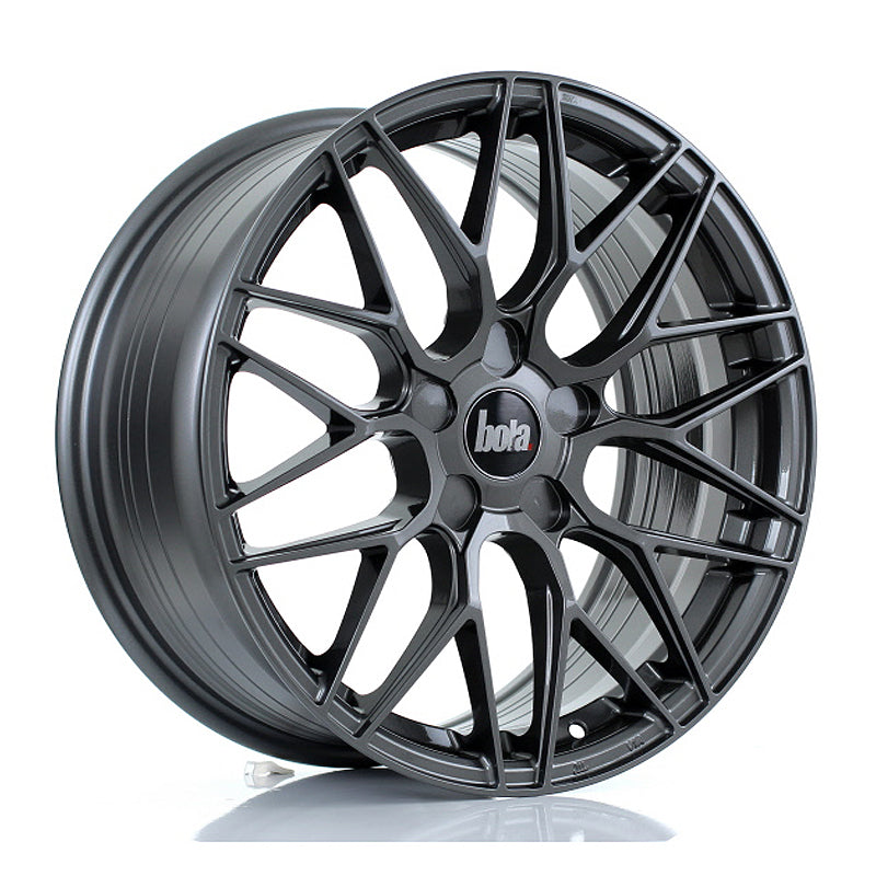BOLA B17 Alloy Wheel 17x8 5x112 ET35 To 45 72.6mm CB Gloss Gunmetal