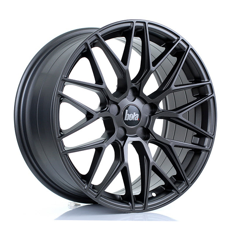 BOLA B17 Alloy Wheel 18x8.5 5x100 ET25 To 45 72.6mm CB Matt Gunmetal