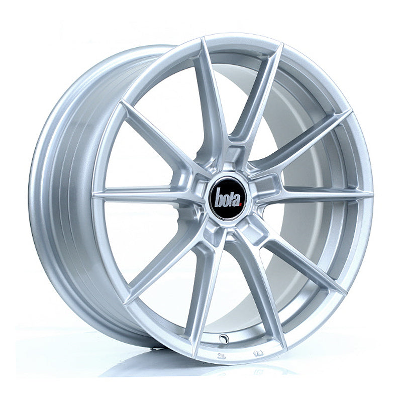BOLA B19 Alloy Wheel 17x7.5 5x108 ET40 To 45 72.6mm CB Crystal Silver