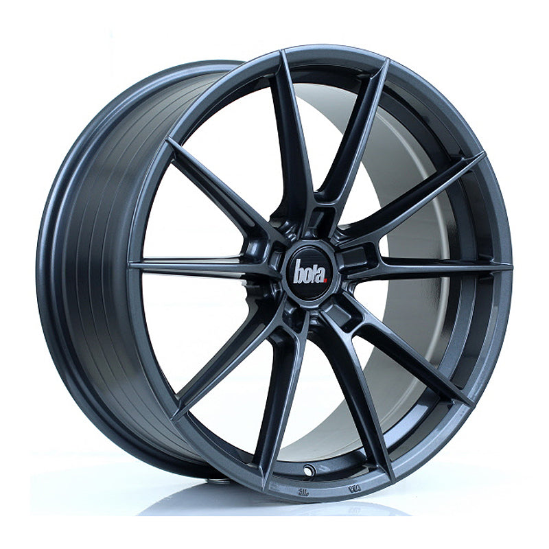 BOLA B19 Alloy Wheel 19x8.5 5x114 ET35 To 45 72.6mm CB Gloss Gunmetal