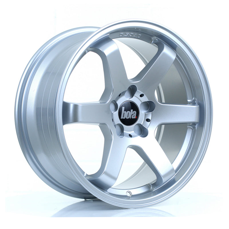 BOLA B1 Alloy Wheel 18x8.5 5x118 ET30 To 45 72.6mm CB Crystal Silver