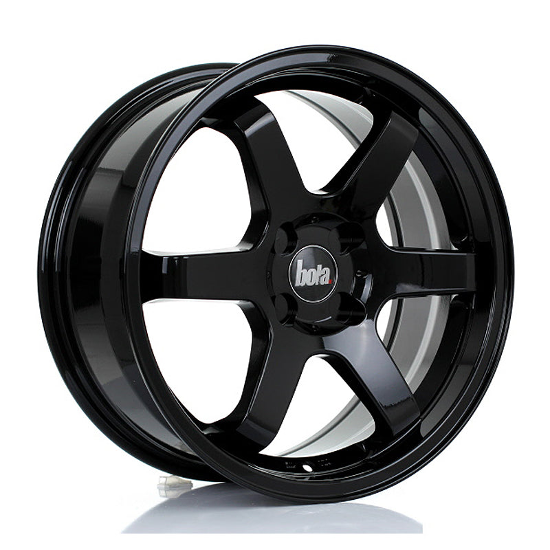 BOLA B1 Alloy Wheel 17x7.5 4x108 ET40 To 45 73.1mm CB Gloss Black