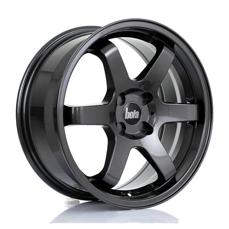 BOLA B1 Alloy Wheel 17x7.5 4x108 ET40 To 45 73.1mm CB Gloss Gunmetal