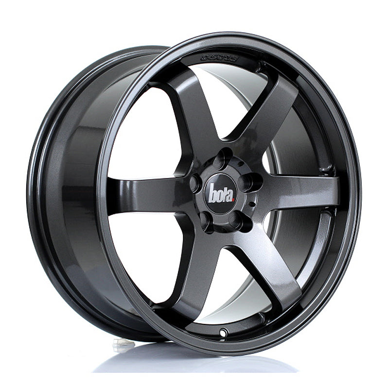 BOLA B1 Alloy Wheel 19x8.5 5x98 ET30 To 45 72.6mm CB Gloss Gunmetal