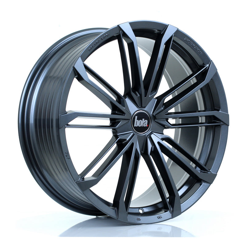 BOLA B23 Alloy Wheel 20x8.5 5x108 ET38 To 45 72.6mm CB Gloss Gunmetal
