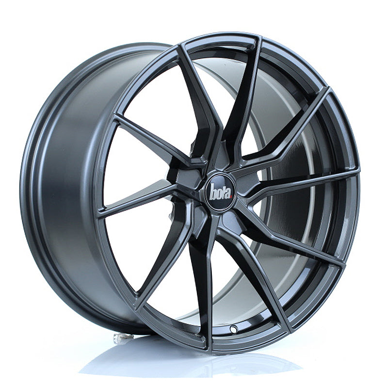 BOLA B25 Alloy Wheel 19x9.5 5x100 ET25 To 45 72.6mm CB Gloss Gunmetal