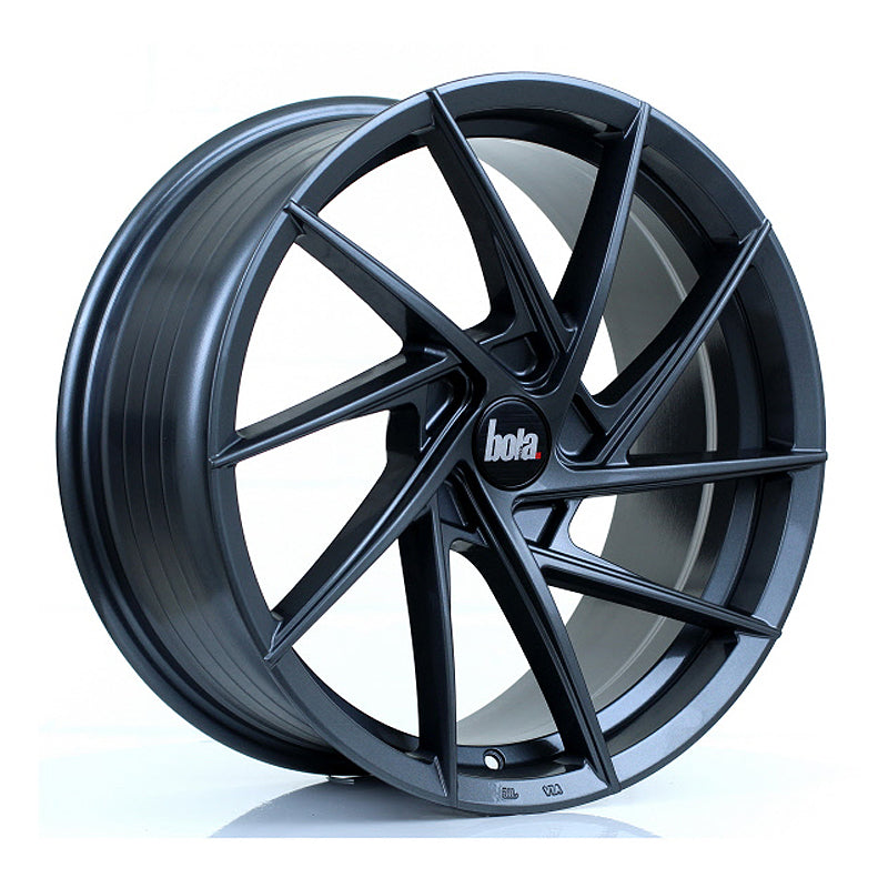 BOLA B26 Alloy Wheel 18x8 5x112 ET40 To 45 72.6mm CB Gloss Gunmetal