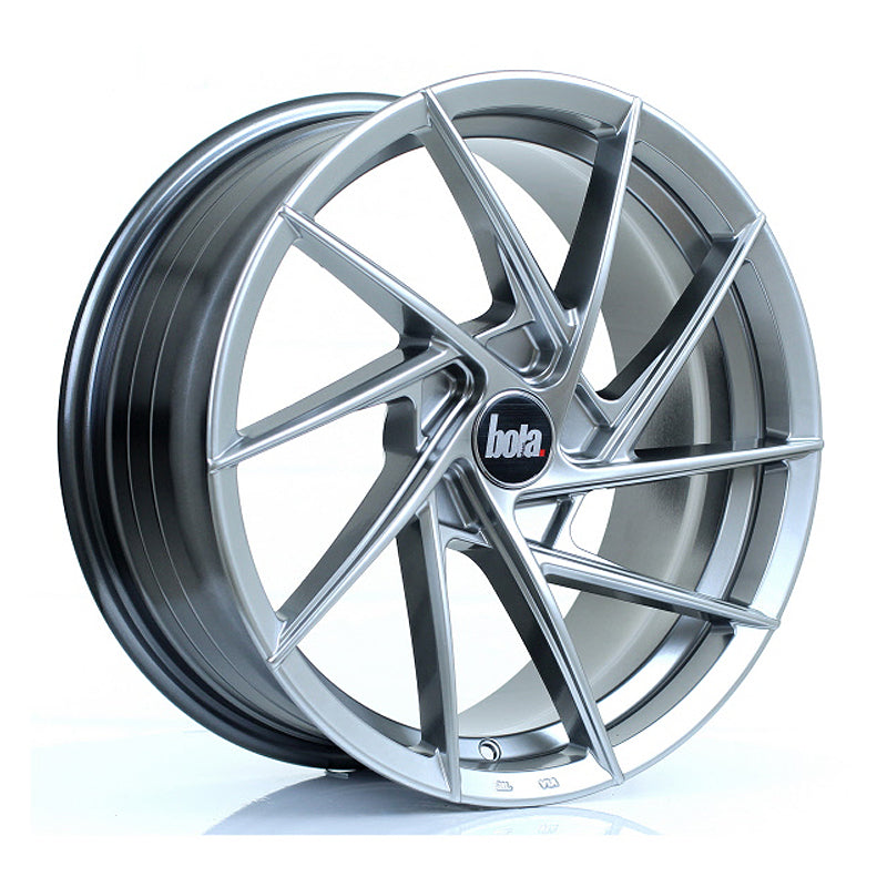 BOLA B26 Alloy Wheel 17x7.5 5x100 ET40 To 45 72.6mm CB Hyper Black