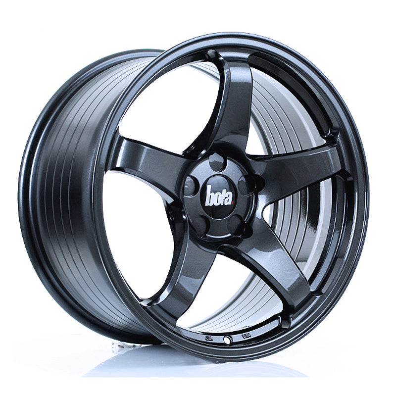 BOLA B2R Alloy Wheel 18x9.5 5x118 ET30 To 45 72.6mm CB Gloss Gunmetal
