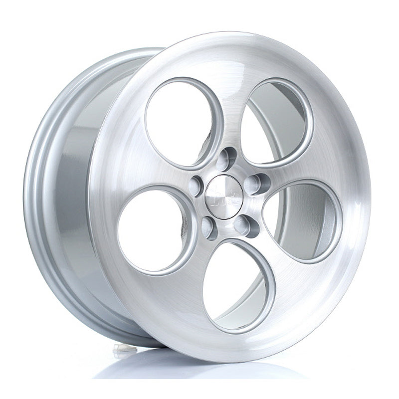 BOLA B5 Alloy Wheel 18x8.5 5x115 ET40 To 45 72.6mm CB Silver Brushed Polished Face