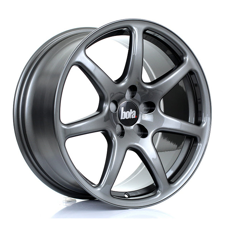 BOLA B7 Alloy Wheel 18x8.5 5x100 ET25 To 45 72.6mm CB Gloss Gunmetal