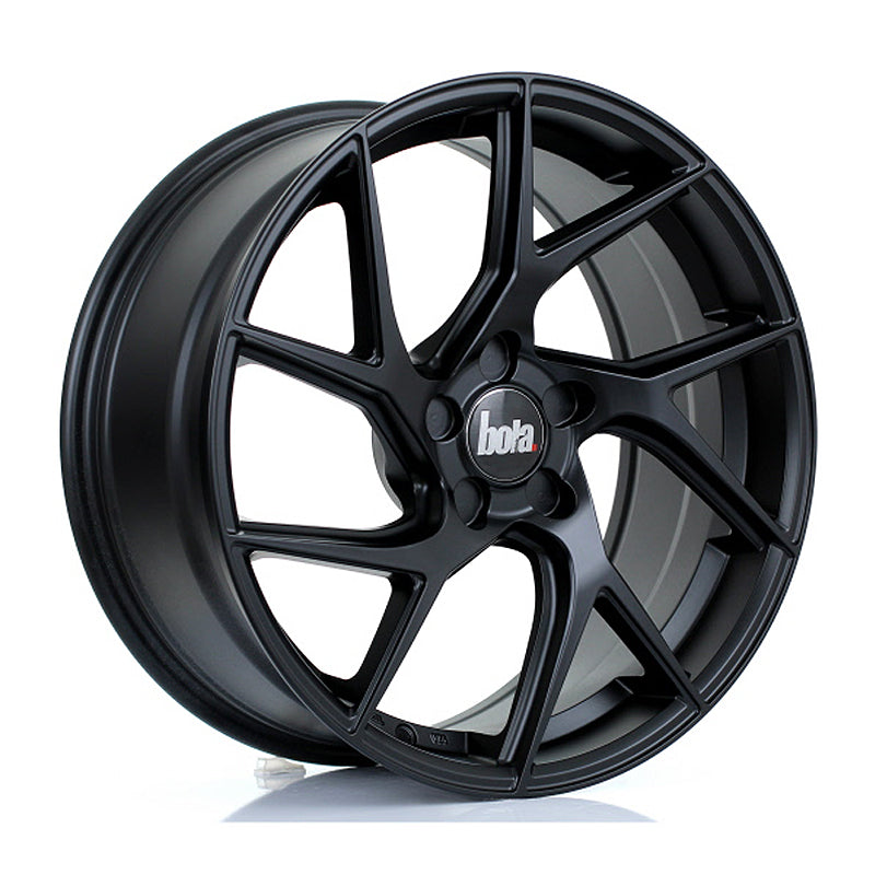 BOLA FLA Alloy Wheel 19x8.5 5x100 ET20 To 58 72.6mm CB Matt Black