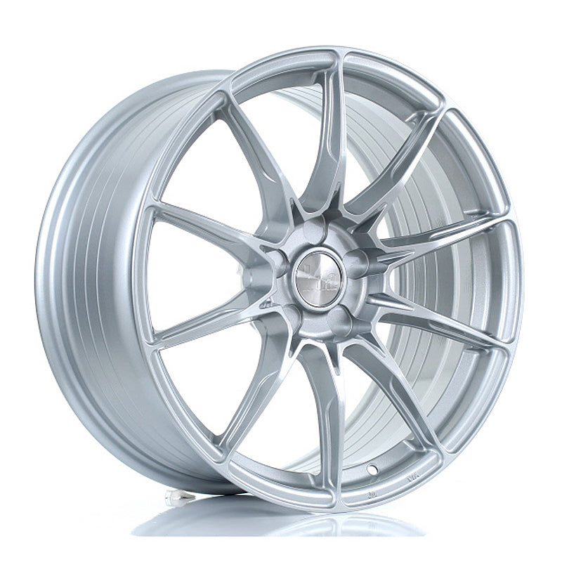 BOLA FLB Alloy Wheel 18x8.5 5x120 ET25 To 45 72.6mm CB Crystal Silver