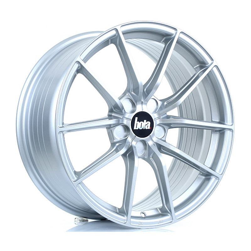 BOLA FLC Alloy Wheel 18x8.5 5x98 ET42 To 45 72.6mm CB Crystal Silver