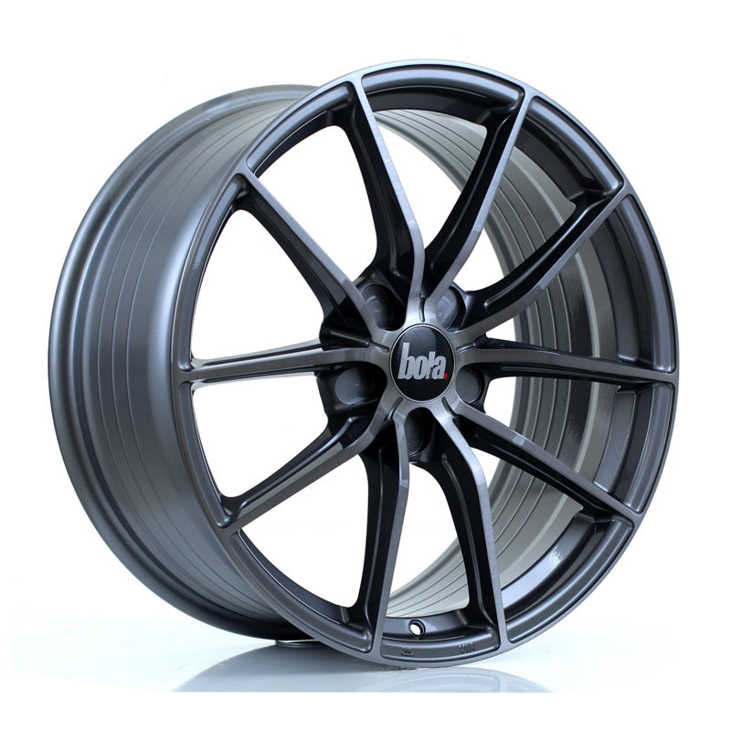 BOLA FLC Alloy Wheel 19x8.5 5x115 ET42 To 45 72.6mm CB Titanium