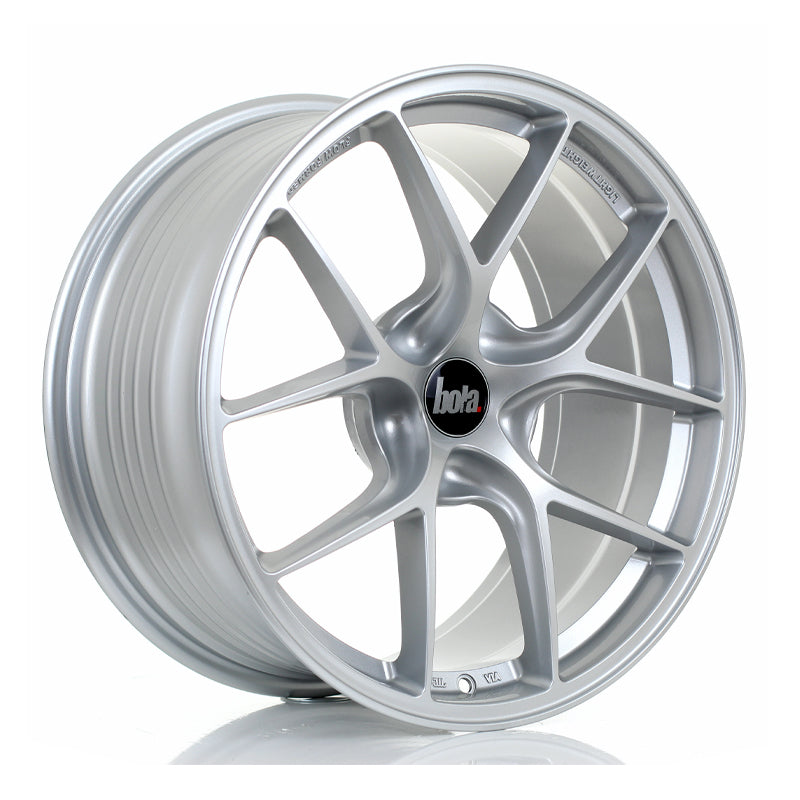 BOLA FLE Alloy Wheel 18x9 5x108 ET35 To 50 72.5mm CB Crystal Silver